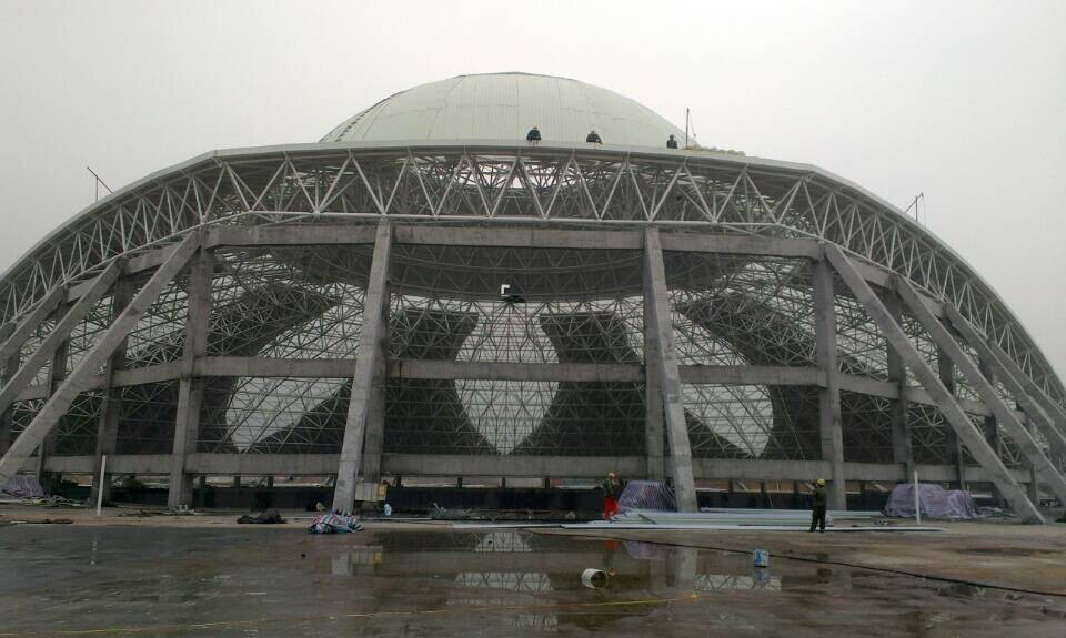 嵊州温泉馆网架工程